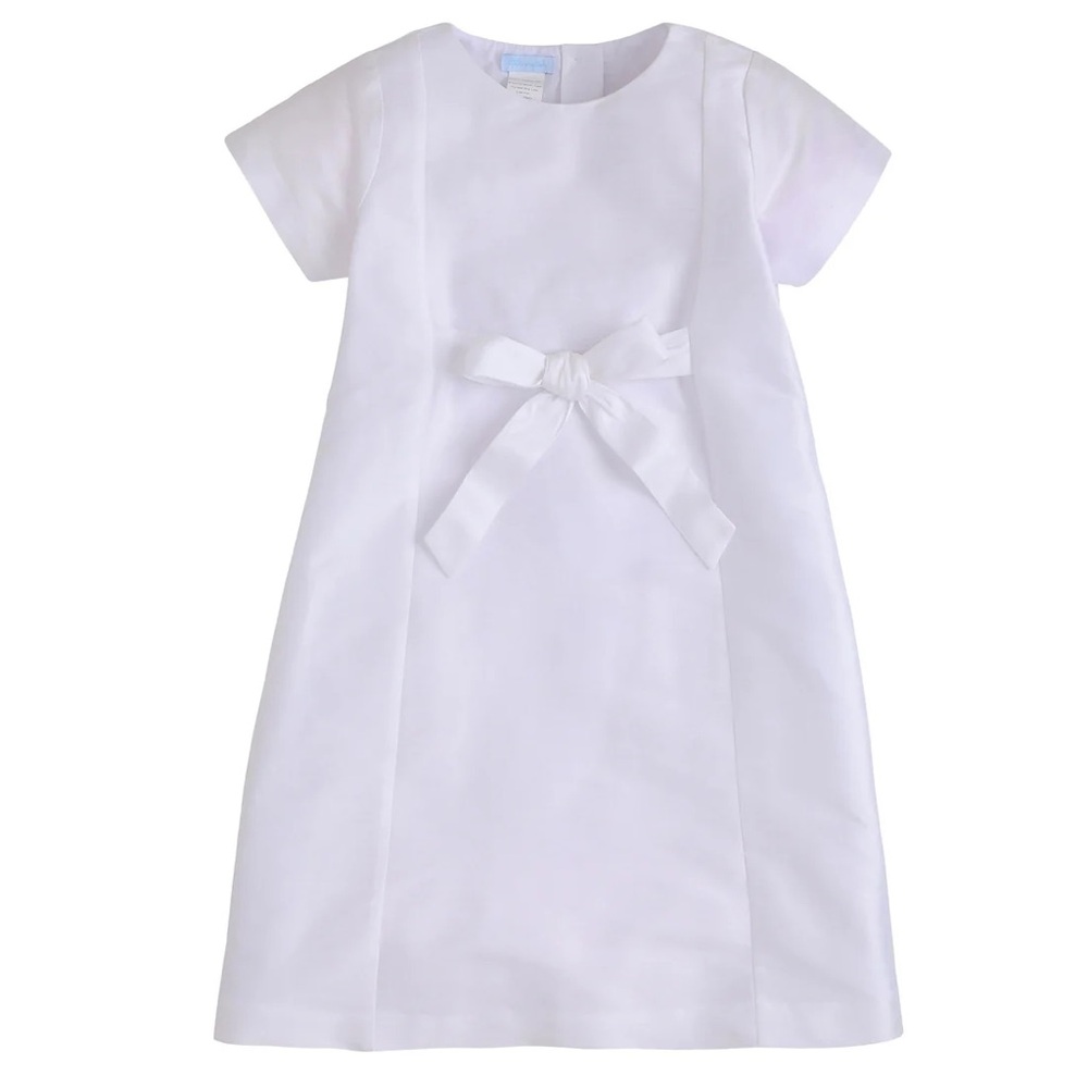 NWT Little English Girls Cora Special Occasion White Dress with Bow